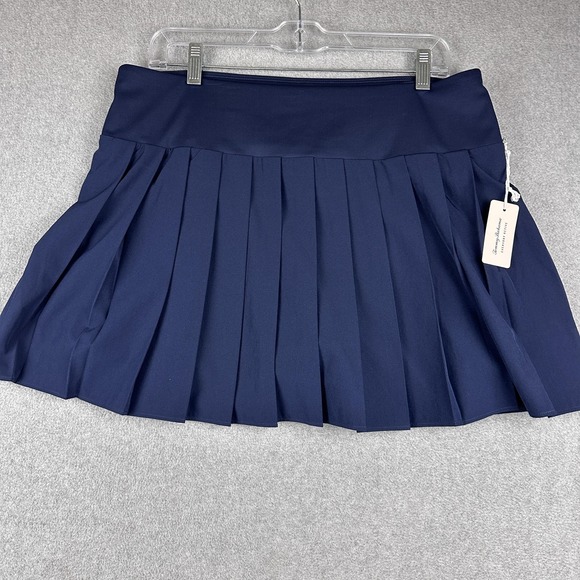 Tommy Bahama Pants - Tommy Bahama Skort Womens Large Blue Active Pleated Inner Shorts Golf Tennis NWT